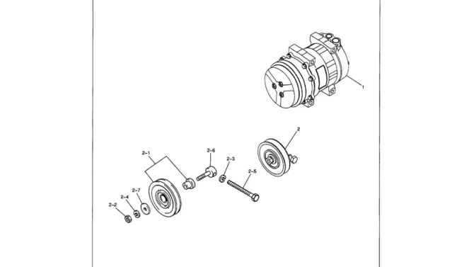 01-118 AIR COMPRESSOR ASSY-Kobelco SK480LC-6E SK480-6S SK480LC-6 SK450-6 Excavator Parts Number Electronic Catalog EPC Manuals