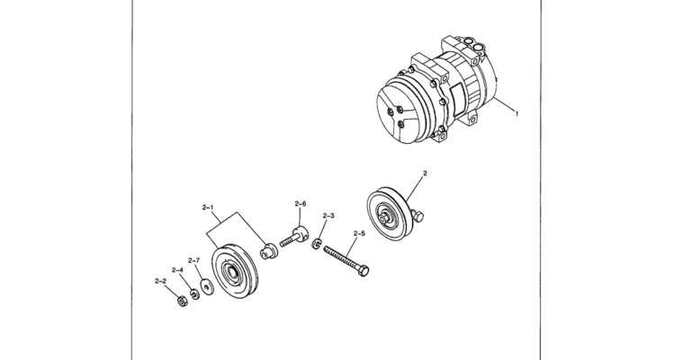 01-118 AIR COMPRESSOR ASSY-Kobelco SK480LC-6E SK480-6S SK480LC-6 SK450-6 Excavator Parts Number Electronic Catalog EPC Manuals