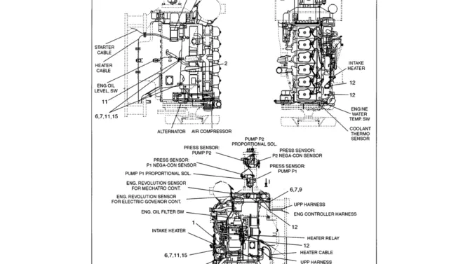 01-126 HARNESS ASSY ENGINE P/N LS16E00005F2-Kobelco SK480LC-6E SK480-6S SK480LC-6 SK450-6 Excavator Parts Number Electronic Catalog EPC Manuals