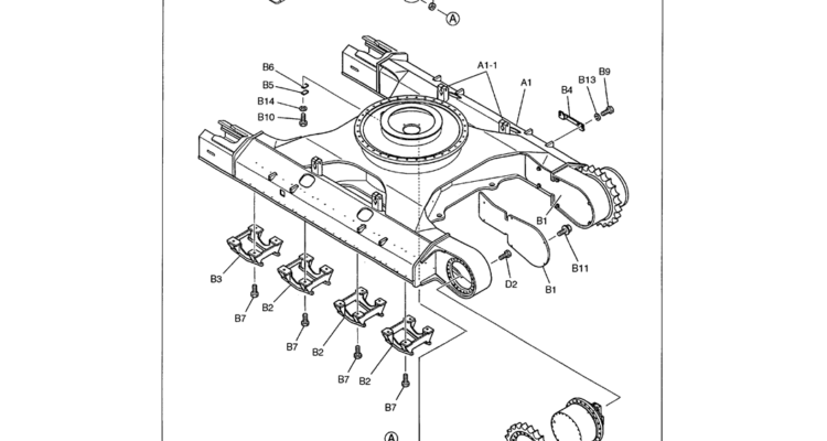 02-001 LOWER GROUP-Kobelco SK480LC-6E SK480-6S SK480LC-6 SK450-6 Excavator Parts Number Electronic Catalog EPC Manuals