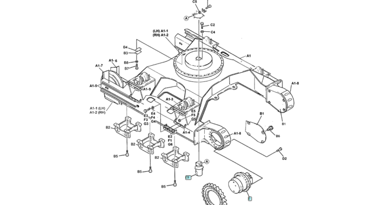 02-002(01) LOWER INSTALLATION (HIGH AND WIDE)-SK200-6E SK210LC-6E SK200-6ES SK200LC-6E Kobelco Excavator Parts Number Electronic Catalog EPC Manuals