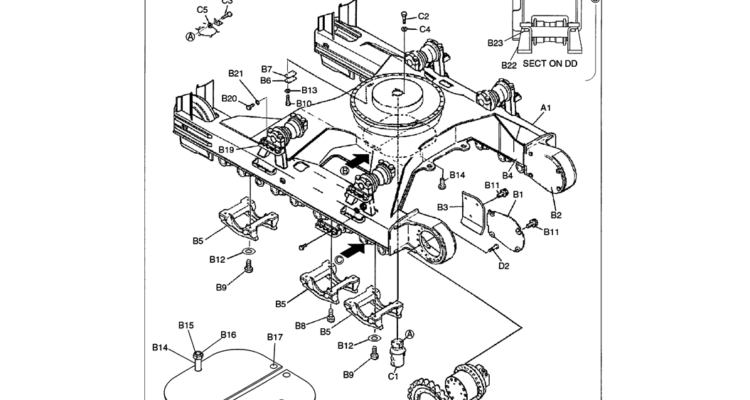 02-003 LOWER GROUP (HIGH AND WIDE)-SK330LC-6E SK330-6E SK350LC-6E Kobelco Excavator Parts Number Electronic Catalog EPC Manuals