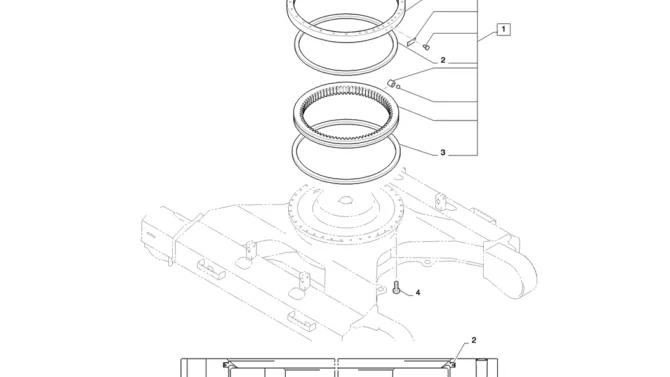 02-003(00)RING ASSY, SLEWING-SK235SR-2 SK235SRLC-2 SK235SR Kobelco Excavator Parts Number Electronic Catalog EPC Manuals
