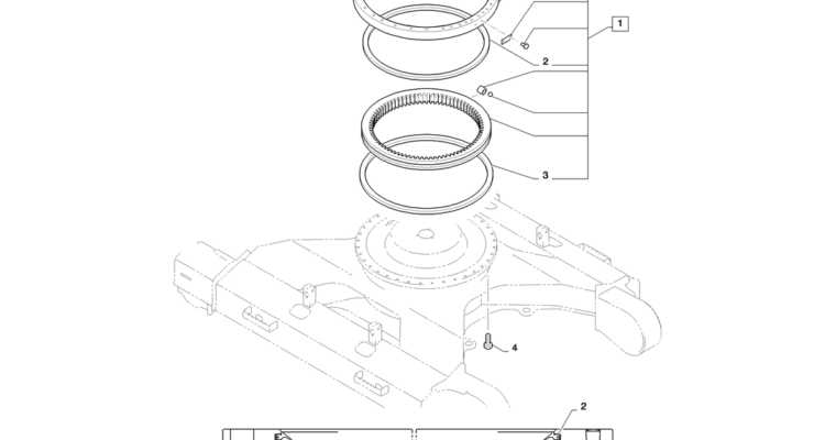 02-003(00)RING ASSY, SLEWING-SK235SR-2 SK235SRLC-2 SK235SR Kobelco Excavator Parts Number Electronic Catalog EPC Manuals