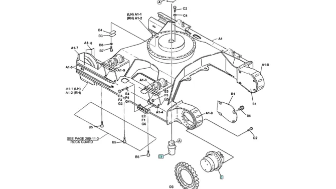 02-003(01) LOWER INSTALLATION (LOGGER-HIGH AND WIDE)-SK200-6E SK210LC-6E SK200-6ES SK200LC-6E Kobelco Excavator Parts Number Electronic Catalog EPC Manuals