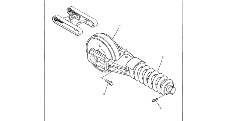 02-004 CRAWLER IDLER ASSEMBLY-Kobelco SK480LC-6E SK480-6S SK480LC-6 SK450-6 Excavator Parts Number Electronic Catalog EPC Manuals