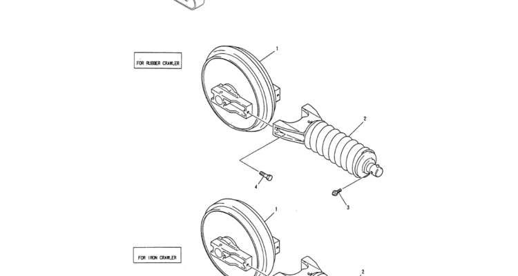 02-004 IDLER ASSY, CRAWLER-Kobelco SK120LC-5 SK120-V SK120LC-3 Excavator Parts Number Electronic Catalog EPC Manuals