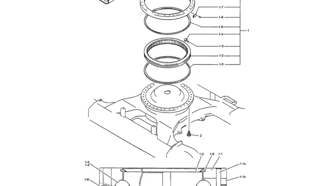 02-004 SLEWING RING-SK200-6E SK210LC-6E SK200-6ES SK200LC-6E Kobelco Excavator Parts Number Electronic Catalog EPC Manuals