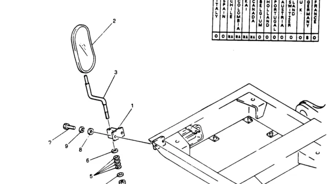 02-005 INSTALL, MIRROR-Kobelco SK220LC-3 SK250LC SK220-3 Excavator Parts Number Electronic Catalog EPC Manuals