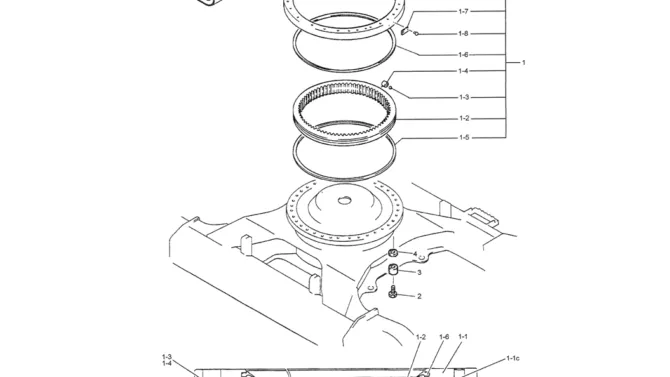 02-005 SLEWING RING(HIGH AND WIDE)-SK200-6E SK210LC-6E SK200-6ES SK200LC-6E Kobelco Excavator Parts Number Electronic Catalog EPC Manuals