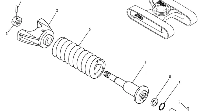 02-006 IDLER ADJUST ASSY (P/N LP54D00001F1)-Kobelco SK120LC-5 SK120-V SK120LC-3 Excavator Parts Number Electronic Catalog EPC Manuals
