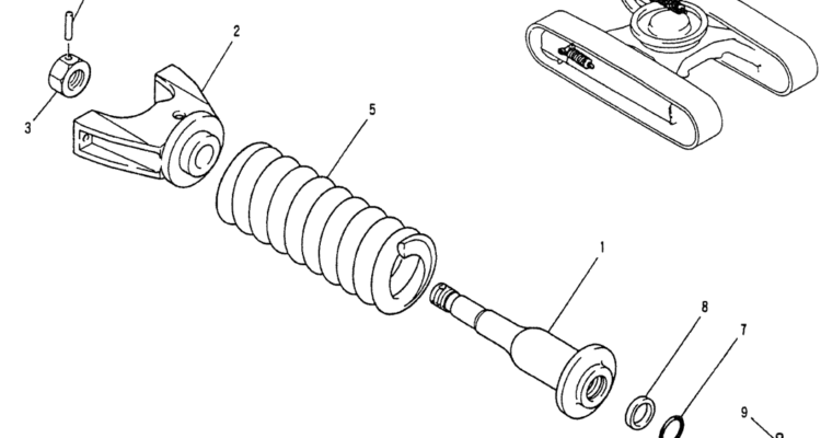 02-006 IDLER ADJUST ASSY (P/N LP54D00001F1)-Kobelco SK120LC-5 SK120-V SK120LC-3 Excavator Parts Number Electronic Catalog EPC Manuals