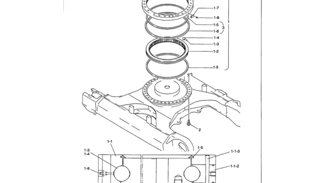 02-006 SLEWING RING ASSEMBLY-SK330LC-6E SK330-6E SK350LC-6E Kobelco Excavator Parts Number Electronic Catalog EPC Manuals