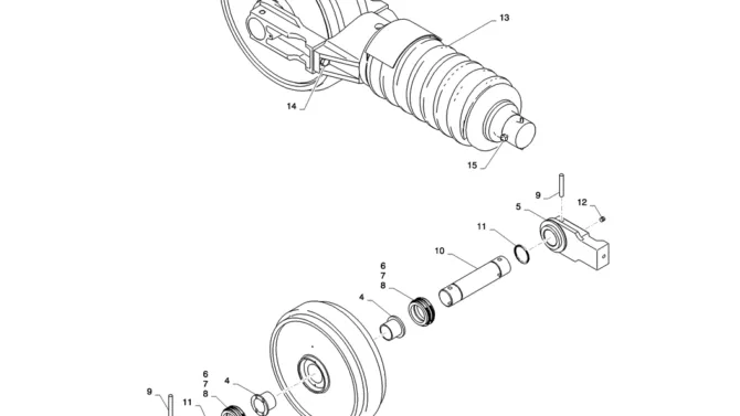 02-006(01)IDLER ASSY, CRAWLER-SK235SR-2 SK235SRLC-2 SK235SR Kobelco Excavator Parts Number Electronic Catalog EPC Manuals