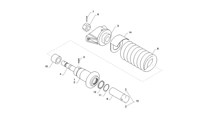 02-006(02)IDLER ASSY, CRAWLER-SK235SR-2 SK235SRLC-2 SK235SR Kobelco Excavator Parts Number Electronic Catalog EPC Manuals