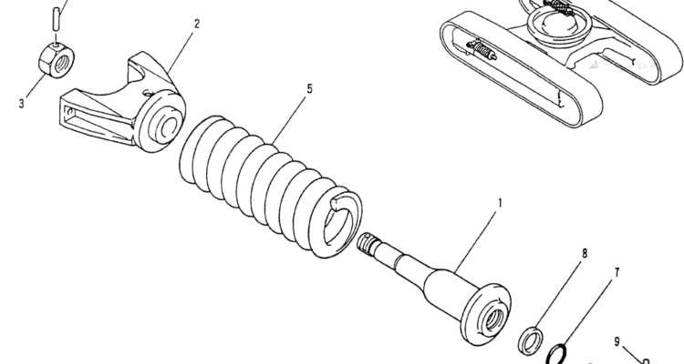 02-007 IDLER ADJUST ASSY (P/N LP54D00002F1)-Kobelco SK120LC-5 SK120-V SK120LC-3 Excavator Parts Number Electronic Catalog EPC Manuals