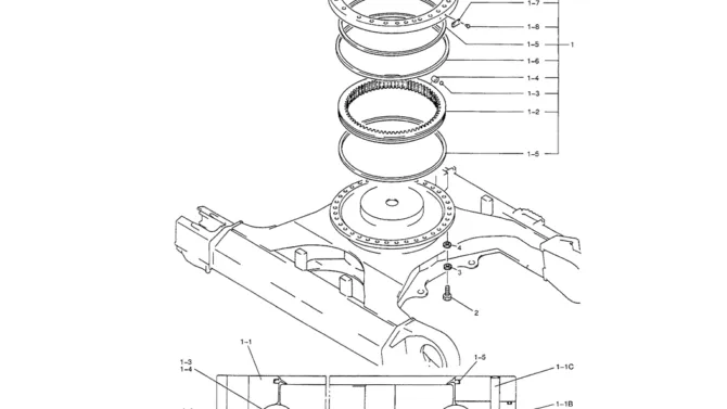 02-007 SLEWING RING ASSEMBLY (HIGH AND WIDE)-SK330LC-6E SK330-6E SK350LC-6E Kobelco Excavator Parts Number Electronic Catalog EPC Manuals