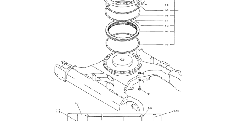 02-007 SLEWING RING ASSEMBLY (HIGH AND WIDE)-SK330LC-6E SK330-6E SK350LC-6E Kobelco Excavator Parts Number Electronic Catalog EPC Manuals