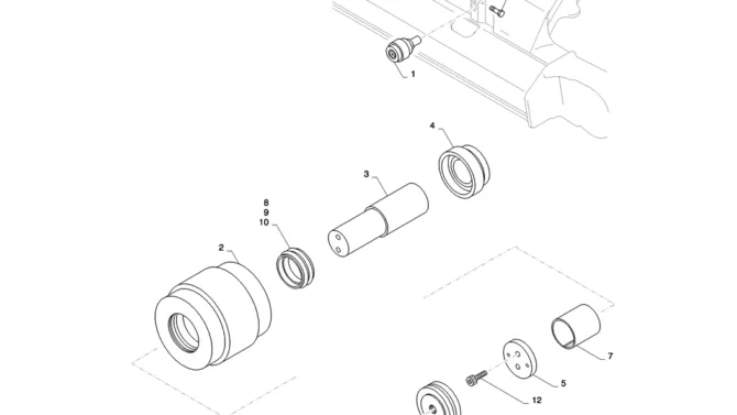 02-008(00)UPPER ROLLER ASSY-SK235SR-2 SK235SRLC-2 SK235SR Kobelco Excavator Parts Number Electronic Catalog EPC Manuals