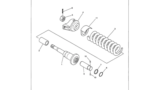 02-010 IDLER ADJUST ASSEMBLY-SK330LC-6E SK330-6E SK350LC-6E Kobelco Excavator Parts Number Electronic Catalog EPC Manuals