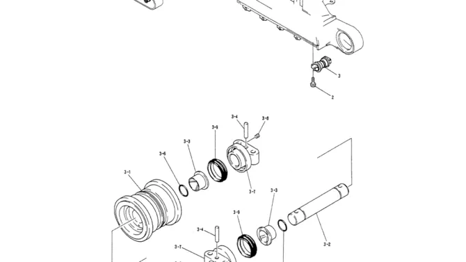 02-010ROLLER ASSY, TRACK-Kobelco SK200-3 SK200LC-5 SK200 Excavator Parts Number Electronic Catalog EPC Manuals