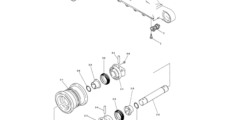 02-010ROLLER ASSY, TRACK-Kobelco SK200-3 SK200LC-5 SK200 Excavator Parts Number Electronic Catalog EPC Manuals
