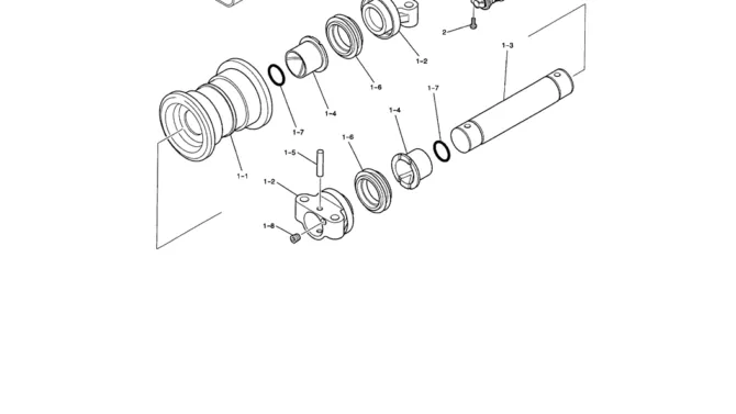 02-011 LOWER ROLLER ASSEMBLY-SK200-6E SK210LC-6E SK200-6ES SK200LC-6E Kobelco Excavator Parts Number Electronic Catalog EPC Manuals