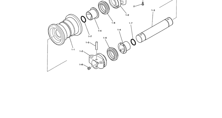 02-011 LOWER ROLLER ASSEMBLY-SK200-6E SK210LC-6E SK200-6ES SK200LC-6E Kobelco Excavator Parts Number Electronic Catalog EPC Manuals