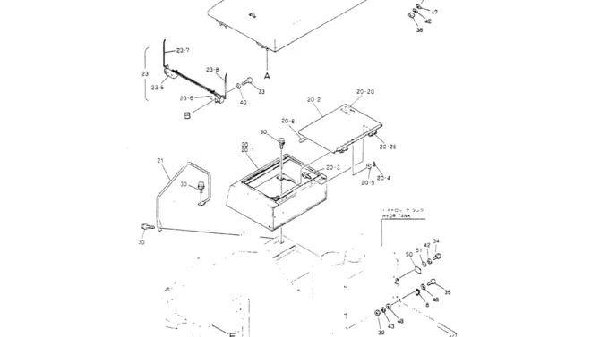 02-011(02) GUARD ASSY P/N 24100J15139F1, F4-Kobelco SK220LC-3 SK250LC SK220-3 Excavator Parts Number Electronic Catalog EPC Manuals