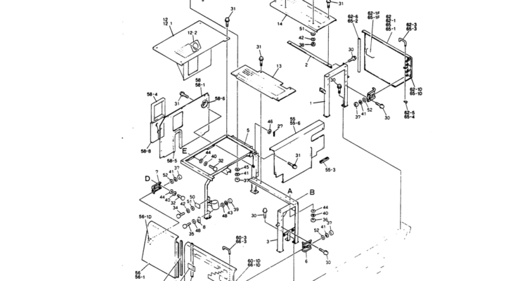 02-012(02) GUARD ASSY P/N 24100J15139F3, F5-Kobelco SK220LC-3 SK250LC SK220-3 Excavator Parts Number Electronic Catalog EPC Manuals