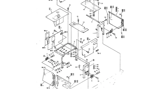 02-012(01) GUARD ASSY P/N 24100J15139F3, F5-Kobelco SK220LC-3 SK250LC SK220-3 Excavator Parts Number Electronic Catalog EPC Manuals