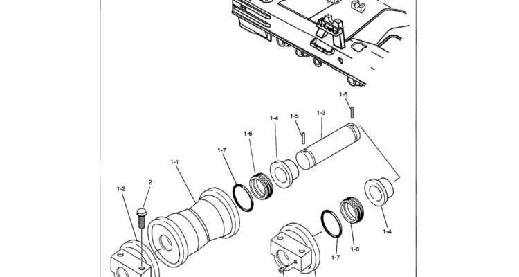 02-013 UPPER ROLLER ASSEMBLY (HIGH AND WIDE)-SK330LC-6E SK330-6E SK350LC-6E Kobelco Excavator Parts Number Electronic Catalog EPC Manuals