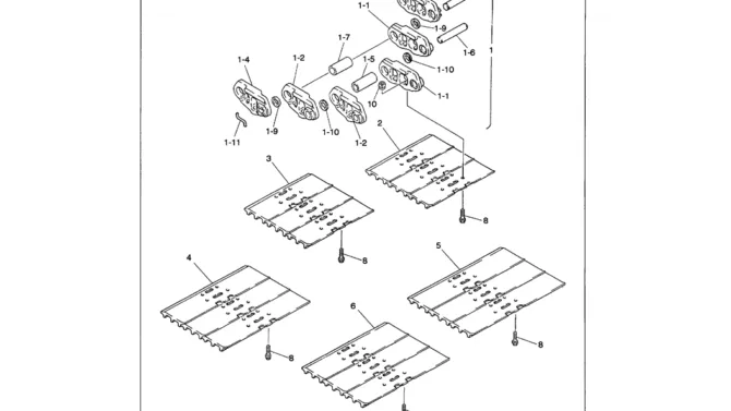 02-014 SHOE ASSEMBLY-SK330LC-6E SK330-6E SK350LC-6E Kobelco Excavator Parts Number Electronic Catalog EPC Manuals