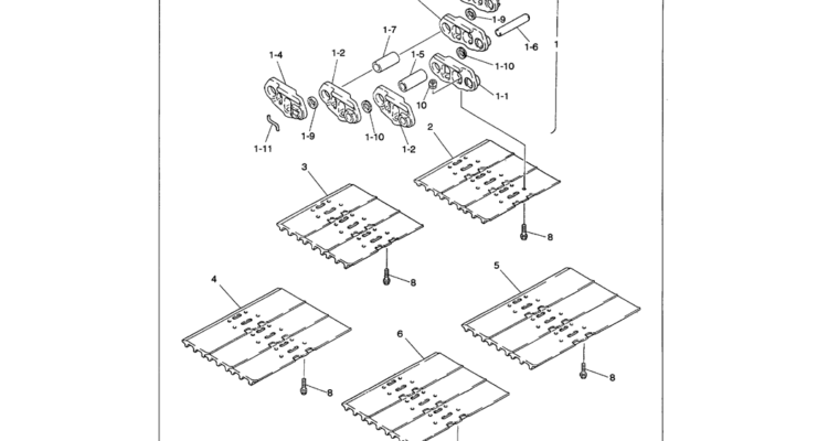 02-014 SHOE ASSEMBLY-SK330LC-6E SK330-6E SK350LC-6E Kobelco Excavator Parts Number Electronic Catalog EPC Manuals