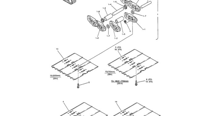 02-014 SHOE ASSEMBLY-6E SK200-6ES SK200LC-6E Kobelco Excavator Parts Number Electronic Catalog EPC Manuals