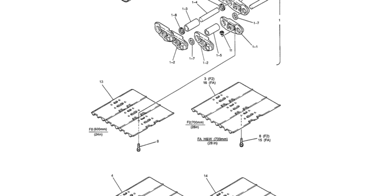 02-014 SHOE ASSEMBLY-6E SK200-6ES SK200LC-6E Kobelco Excavator Parts Number Electronic Catalog EPC Manuals
