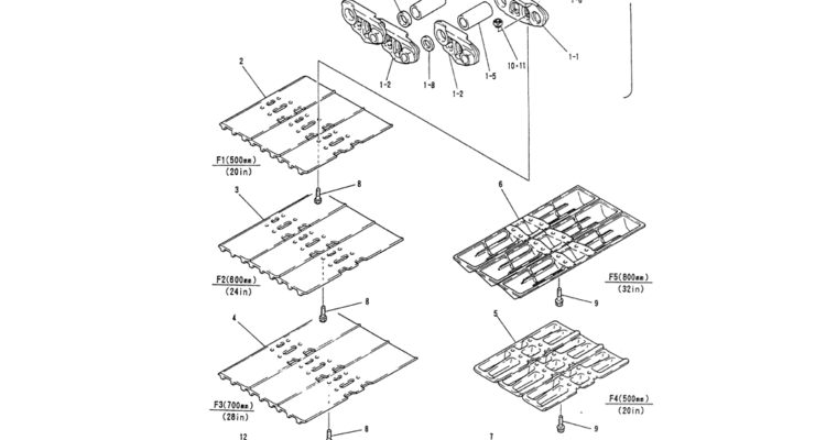 02-014 SHOE ASSY (FOR LONG CRAWLER)-Kobelco SK120LC-5 SK120-V SK120LC-3 Excavator Parts Number Electronic Catalog EPC Manuals