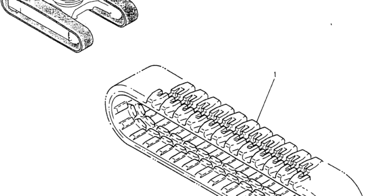 02 015 RUBBER, CRAWLER BELT