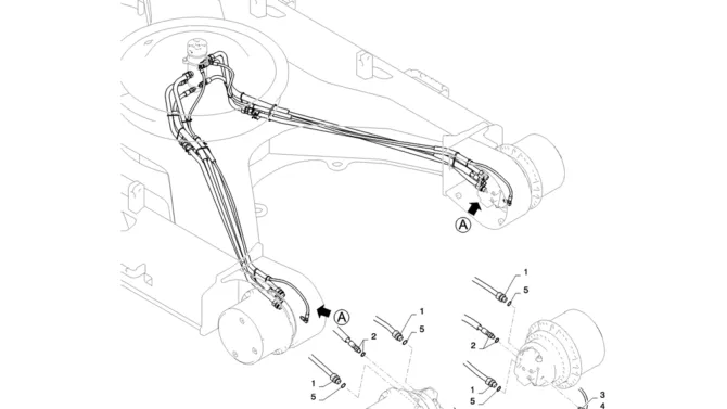 02-015(00)HYD LINES, PROPEL-SK235SR-2 SK235SRLC-2 SK235SR Kobelco Excavator Parts Number Electronic Catalog EPC Manuals