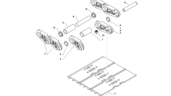 02-016(00)SHOE ASSY-SK235SR-2 SK235SRLC-2 SK235SR Kobelco Excavator Parts Number Electronic Catalog EPC Manuals