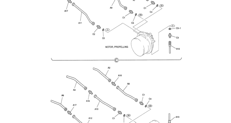 02-017(02) LOWER HYDRAULIC LINES-SK200-6E SK210LC-6E SK200-6ES SK200LC-6E Kobelco Excavator Parts Number Electronic Catalog EPC Manuals