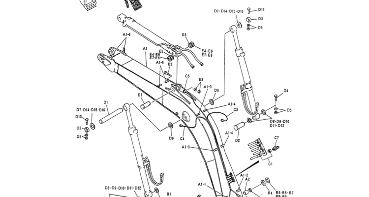 03-001 STD, BOOM ASSY, 4.6M-Kobelco SK120LC-5 SK120-V SK120LC-3 Excavator Parts Number Electronic Catalog EPC Manuals
