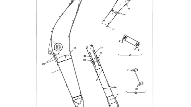 03-005 BOOM ASSEMBLY MASS EXCAVATOR-SK330LC-6E SK330-6E SK350LC-6E Kobelco Excavator Parts Number Electronic Catalog EPC Manuals