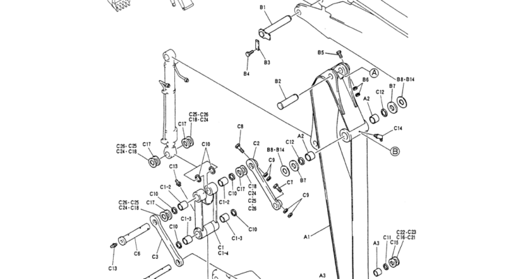 03-005HYD LINES, ARM 2.94M-Kobelco SK200-3 SK200LC-5 SK200 Excavator Parts Number Electronic Catalog EPC Manuals