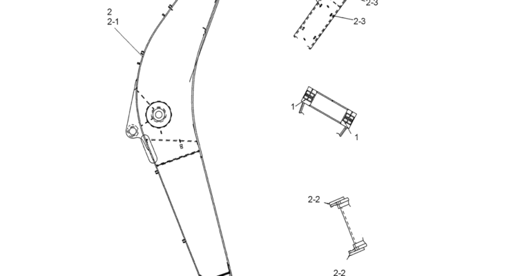 03 006 BOOM ASSEMBLY MASS EXCAVATOR (NIBBLER AND BREAKER)