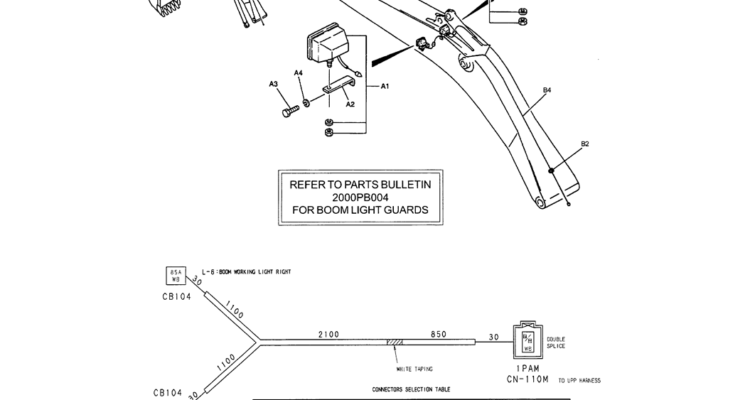 03-006(01) WORK LIGHT INSTALLATION (HOBBS)-SK200-6E SK210LC-6E SK200-6ES SK200LC-6E Kobelco Excavator Parts Number Electronic Catalog EPC Manuals