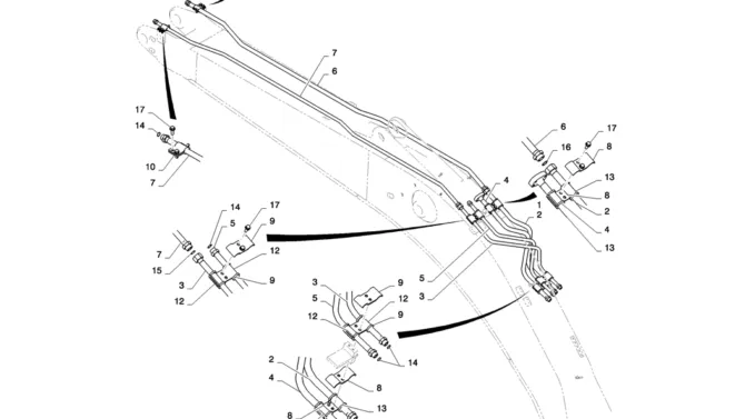 03-006(01)HYD LINES, BOOM 5.65M-SK235SR-2 SK235SRLC-2 SK235SR Kobelco Excavator Parts Number Electronic Catalog EPC Manuals