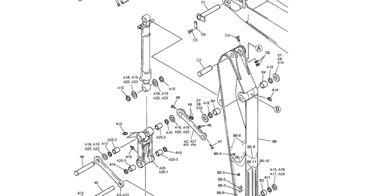 03-007 ARM ASSEMBLY 2.94M (9FT 8IN)-SK200-6E SK210LC-6E SK200-6ES SK200LC-6E Kobelco Excavator Parts Number Electronic Catalog EPC Manuals