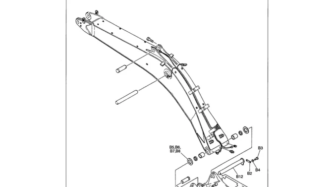 03-007 BOOM INSTALLATION-SK330LC-6E SK330-6E SK350LC-6E Kobelco Excavator Parts Number Electronic Catalog EPC Manuals
