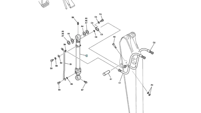 03-008 ARM HYDRAULIC LINES 2.94M (19FT 8IN)-SK200-6E SK210LC-6E SK200-6ES SK200LC-6E Kobelco Excavator Parts Number Electronic Catalog EPC Manuals